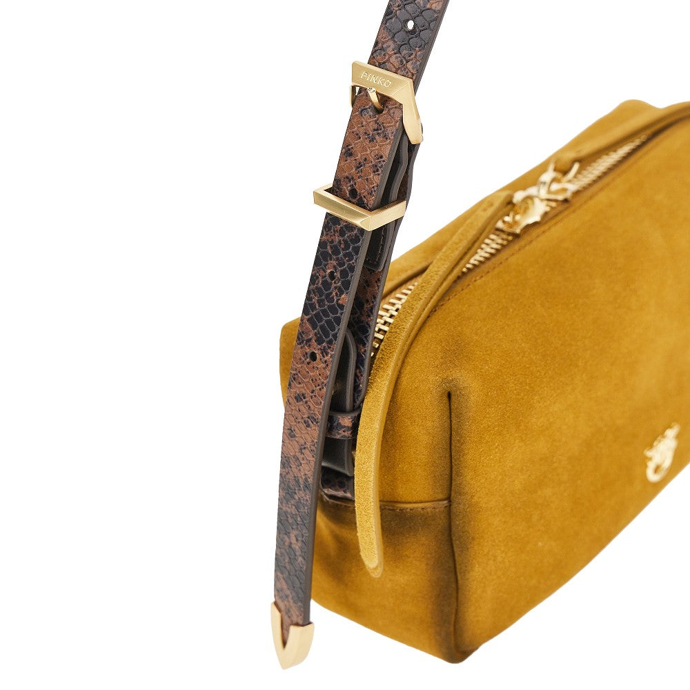 PINKO Suede leather Mini crossbody bag