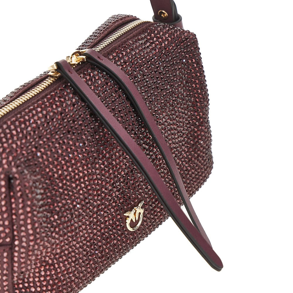 PINKO Full Strass Mini crossbody bag