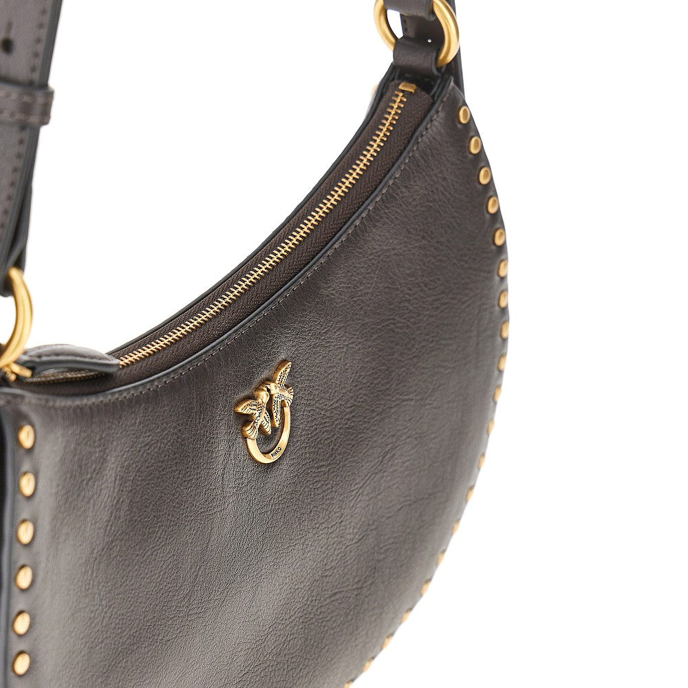 PINKO Leather 'Mini Half Moon' shoulder bag