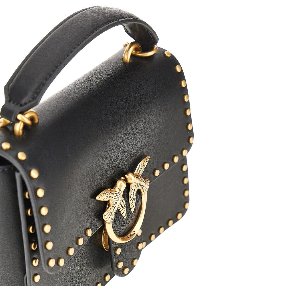 PINKO Studded Mini Love Bag One top-handle bag