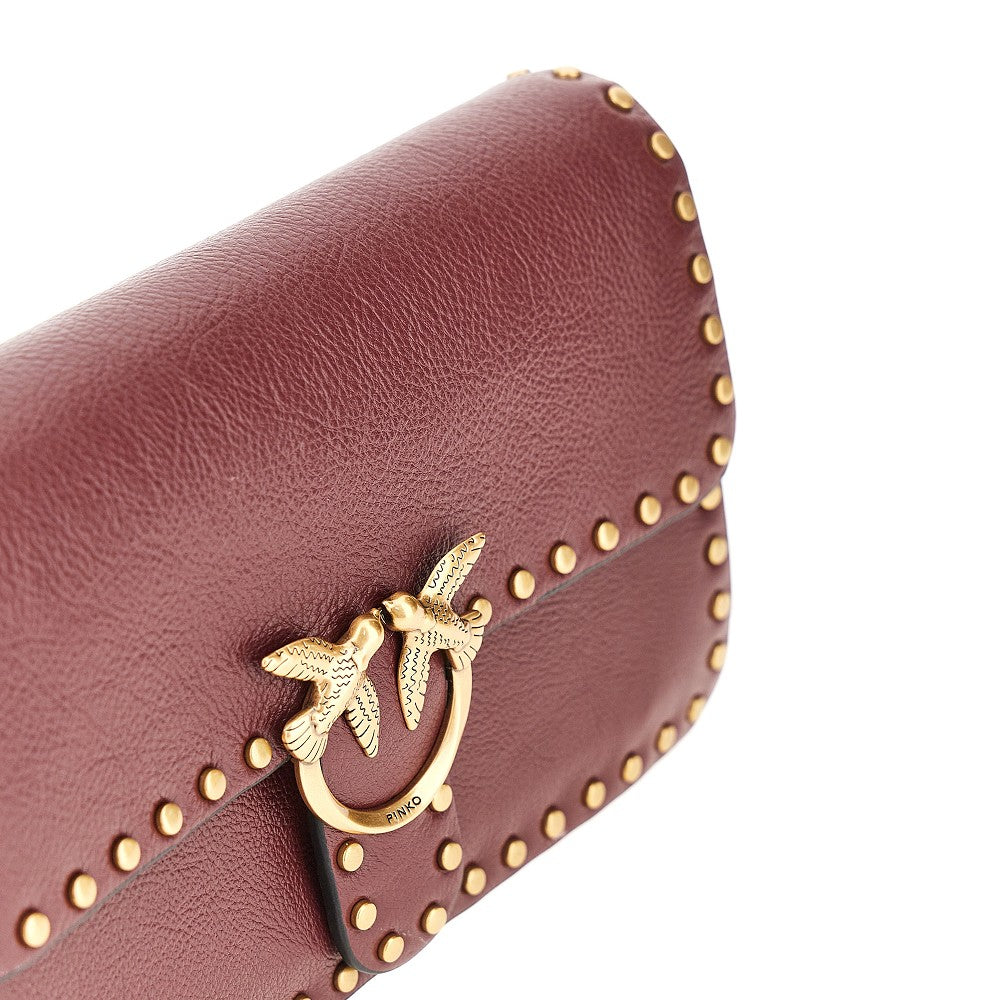 PINKO Small 'Love One Slouchy' bag with studs