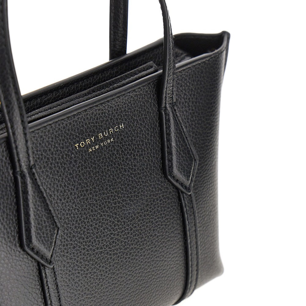 TORY BURCH Grained leather 'Perry' mini shopping bag