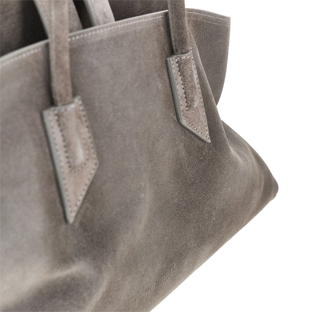 THE ATTICO Suede leather medium 'La Passeggiata' bag