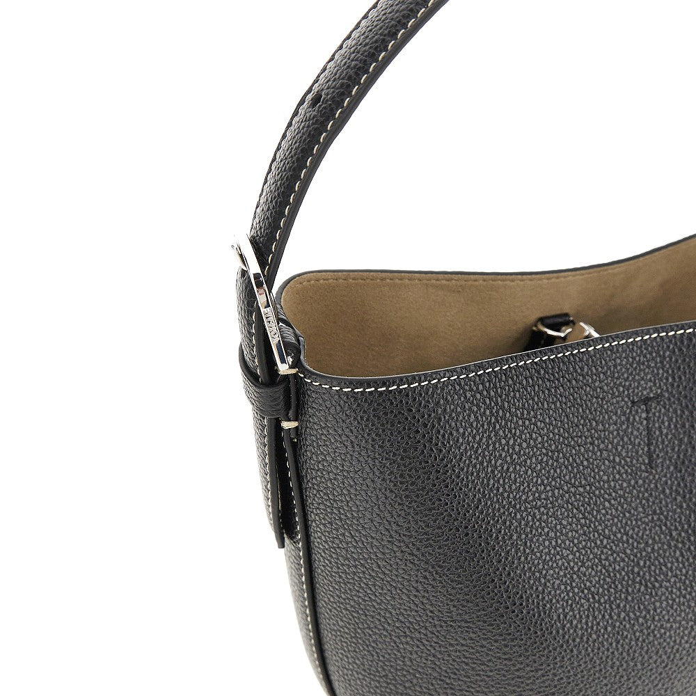 TOTEME Grained leather small Belted tote bag