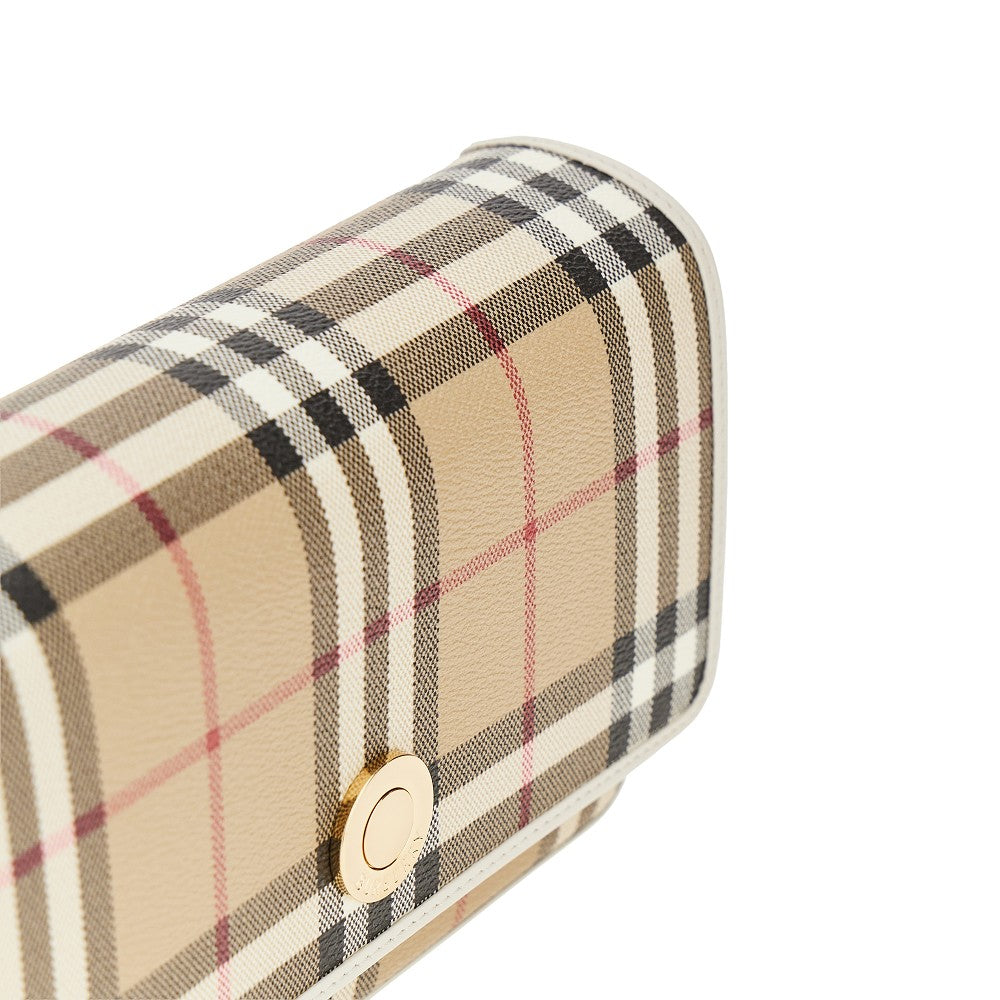 BURBERRY Check coated canvas 'Hampshire' bag