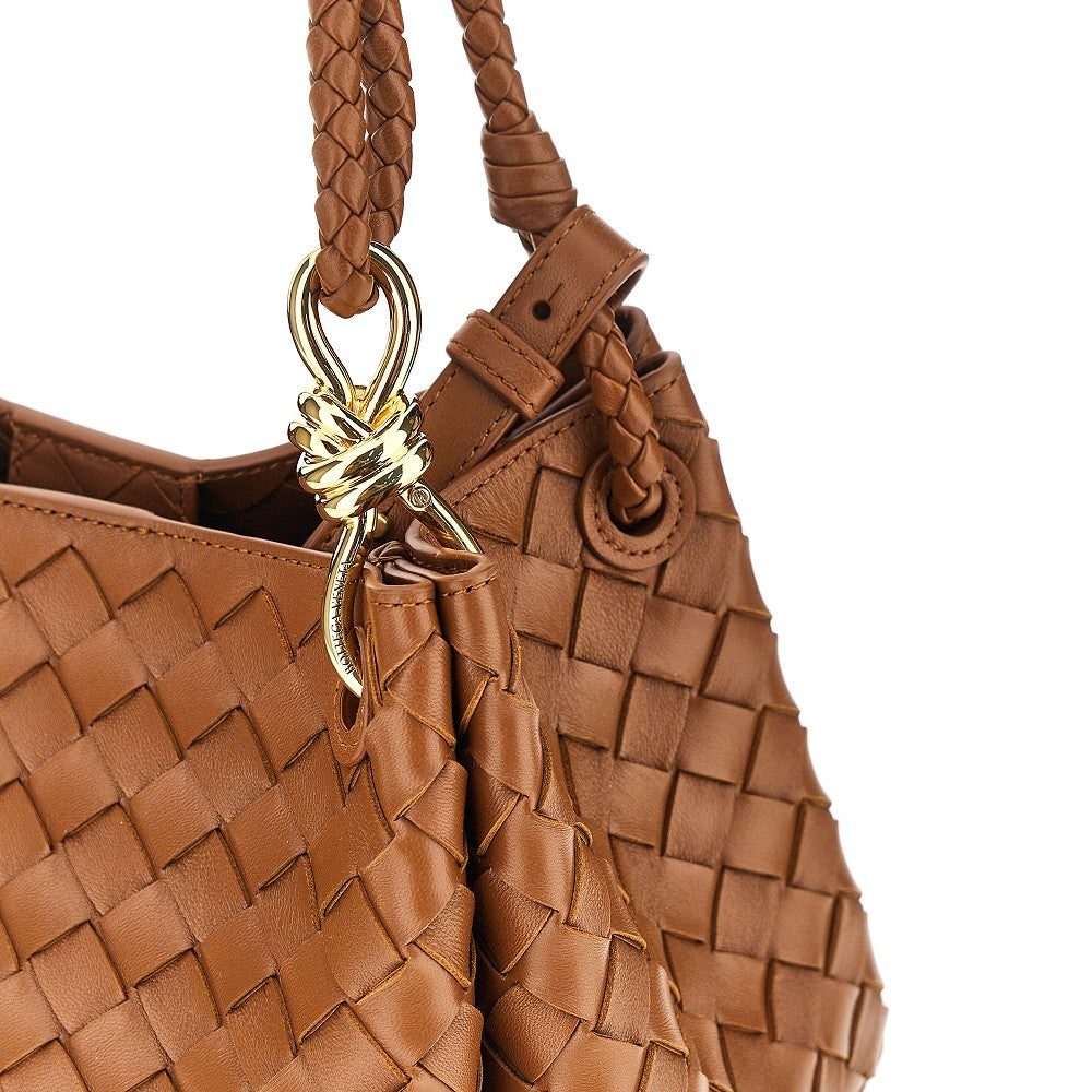 BOTTEGA VENETA Intrecciato leather medium 'Parachute' bag