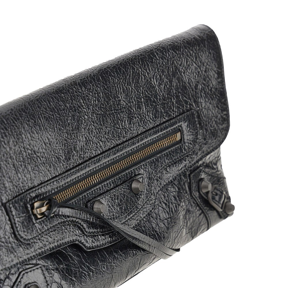 BALENCIAGA Arena leather 'Le City' clutch