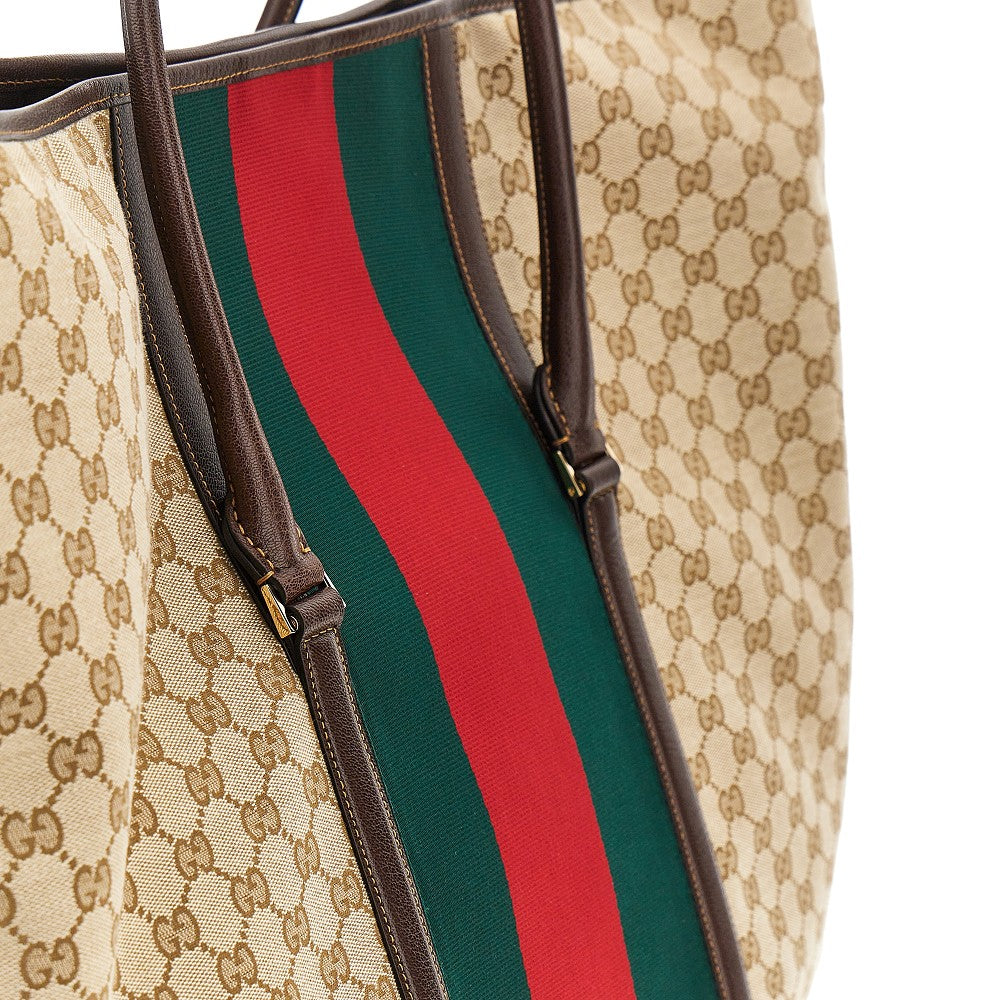 GUCCI GG fabric bag with Web Ribbon