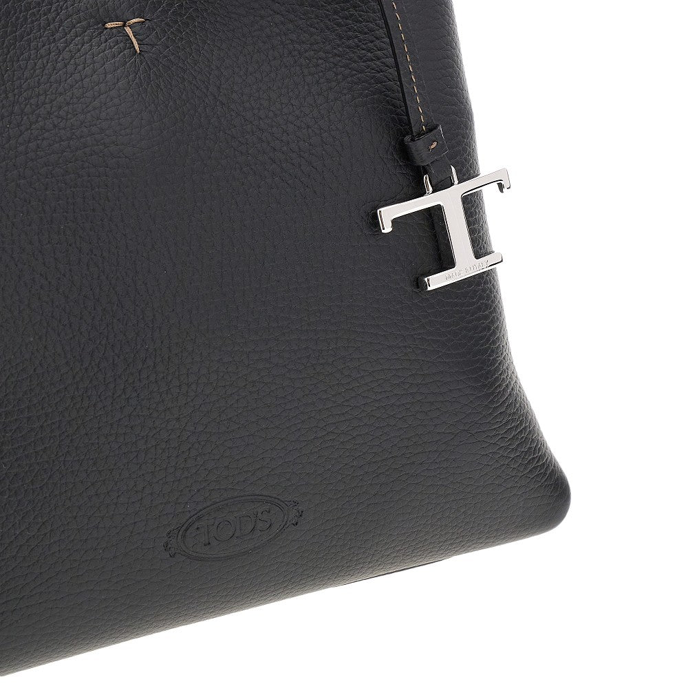 TODS Grained leather mini shopping bag