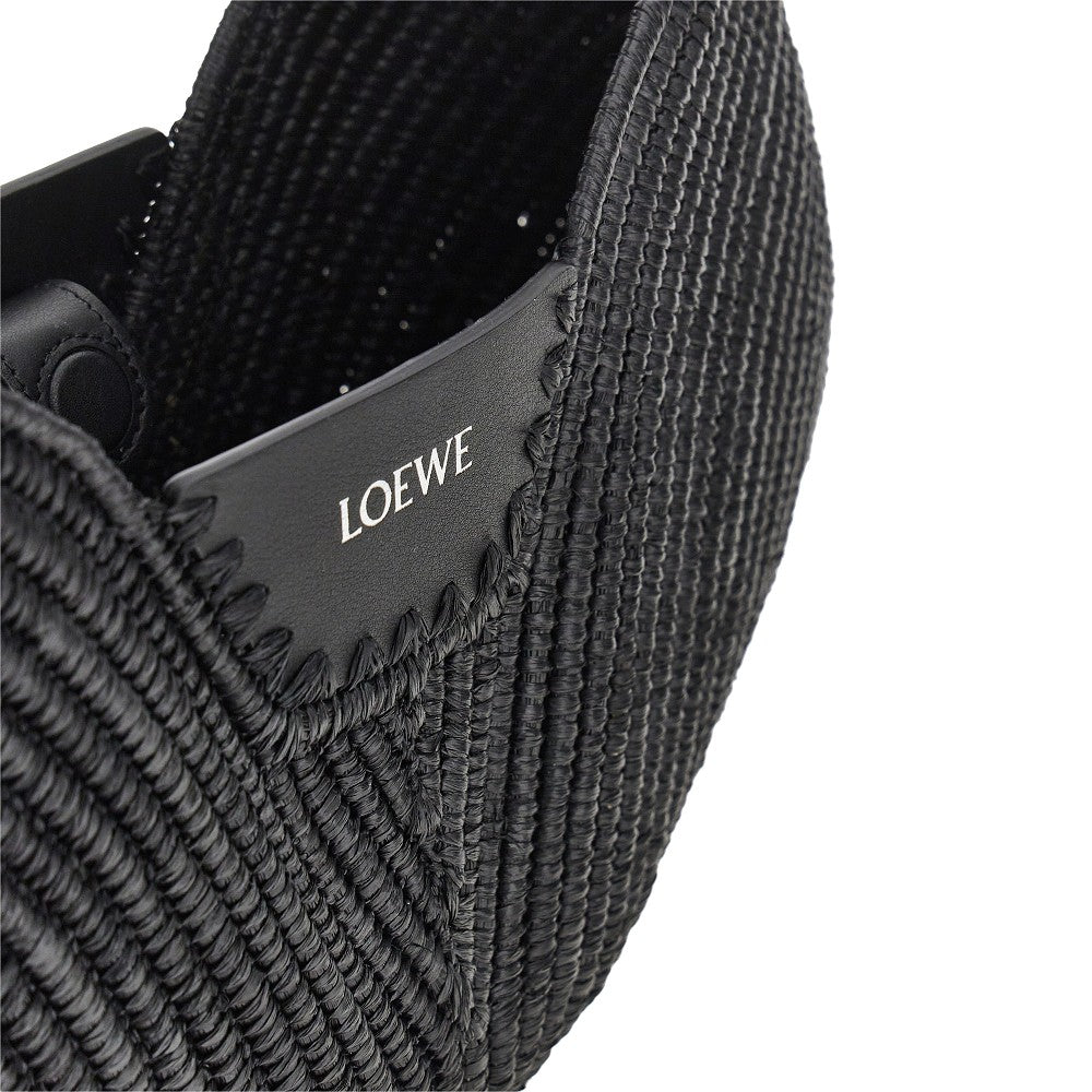 LOEWE Raffia and leather medium 'Swing' bag