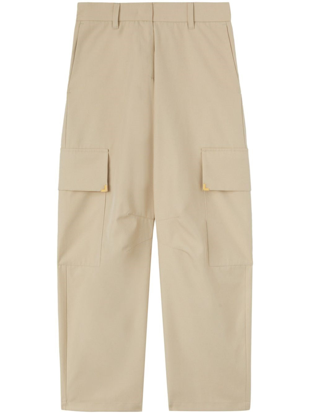 Palm Angels Beige Carrot Cargo Pants