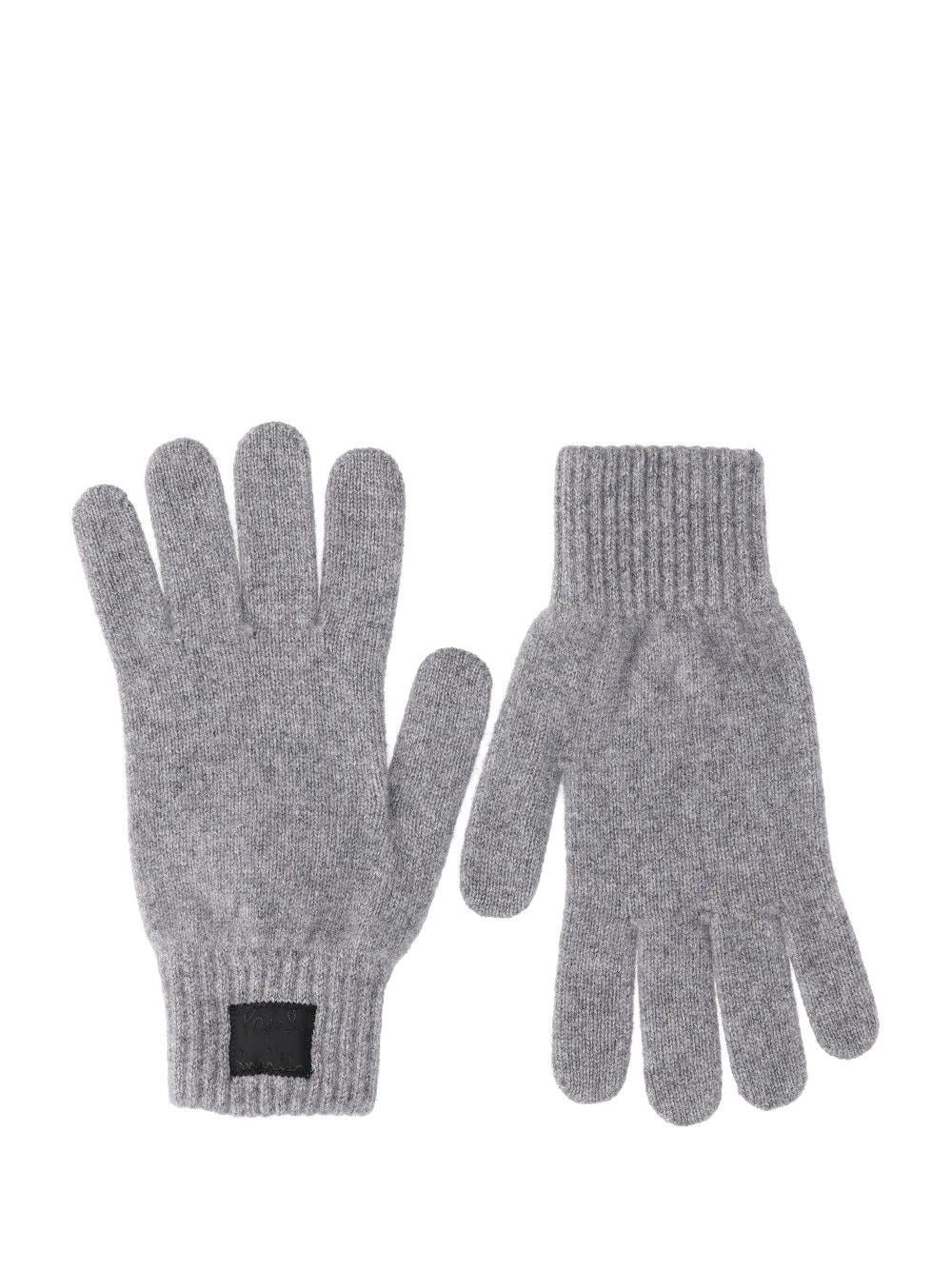 Paul Smith Cashmere And Merino Wool Gloves - Grey