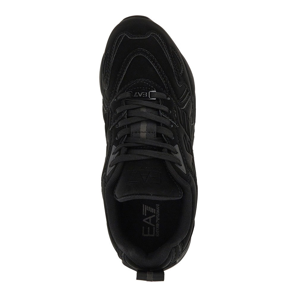 EA7 Coated nylon sneakers with Eagle logo