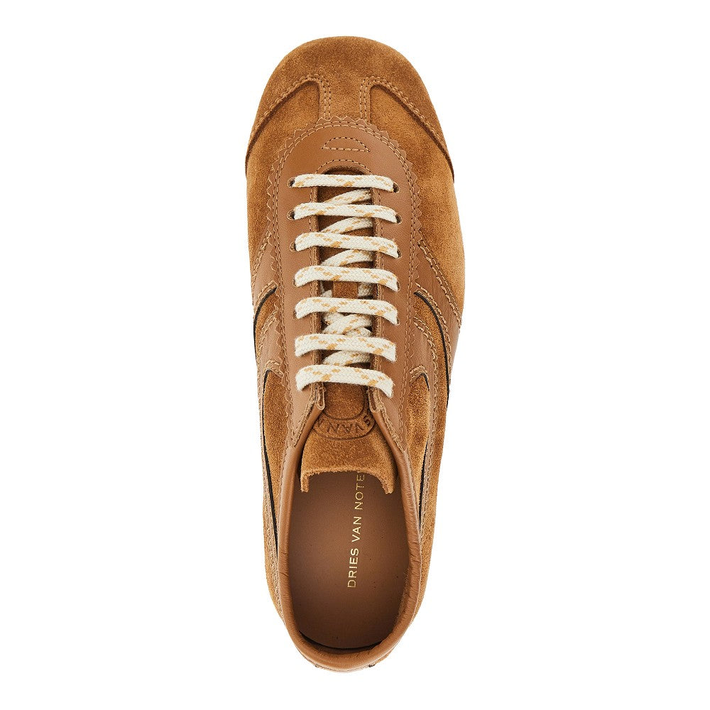 Dries Van Noten Suede leather sneakers