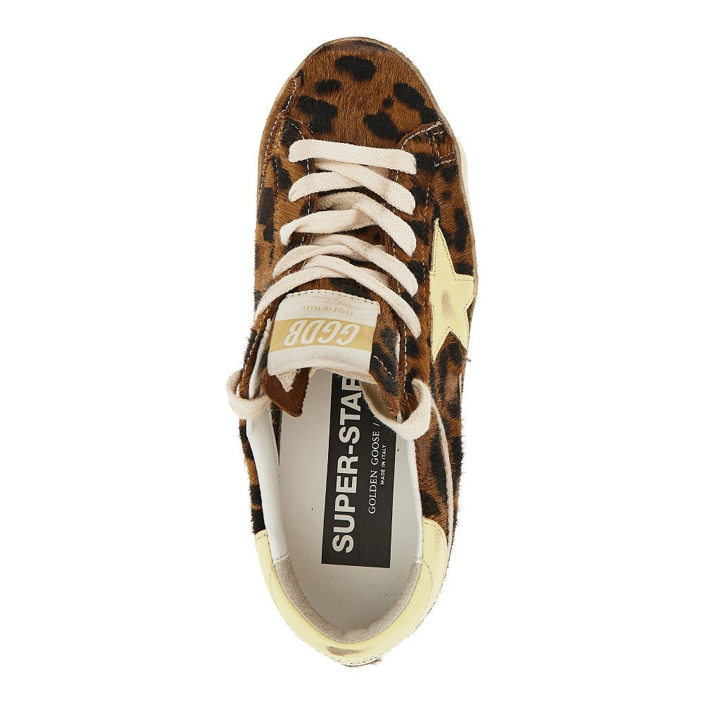 GOLDEN GOOSE Super-Star' hair-calf sneakers