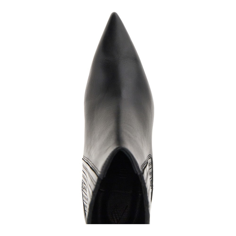 THE ATTICO Cheope' leather ankle boots