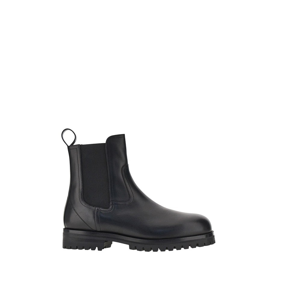 LORO PIANA Duchesse leather 'Kent Walk' Chelsea boots