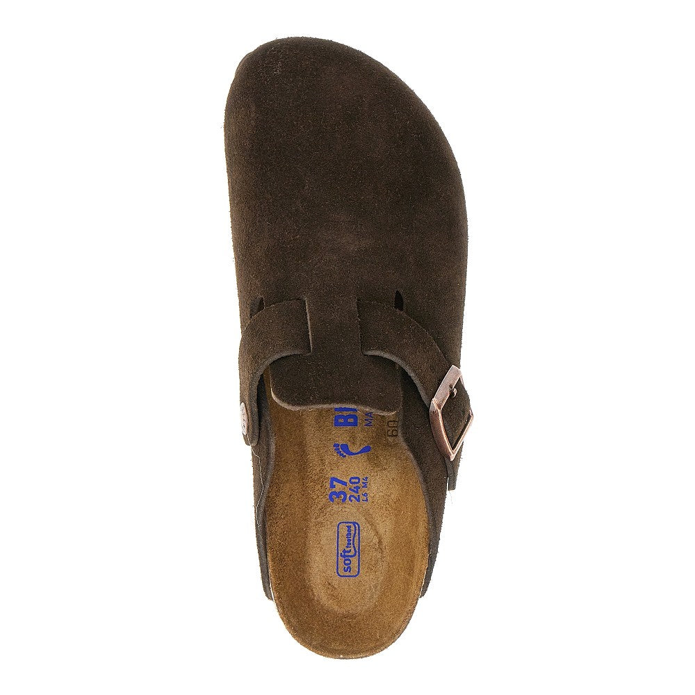 BIRKENSTOCK 'Boston' suede leather sabot