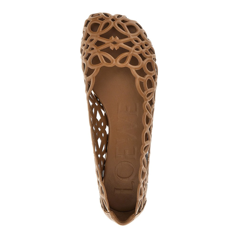 LOEWE Petal Anagram' leather ballet flats