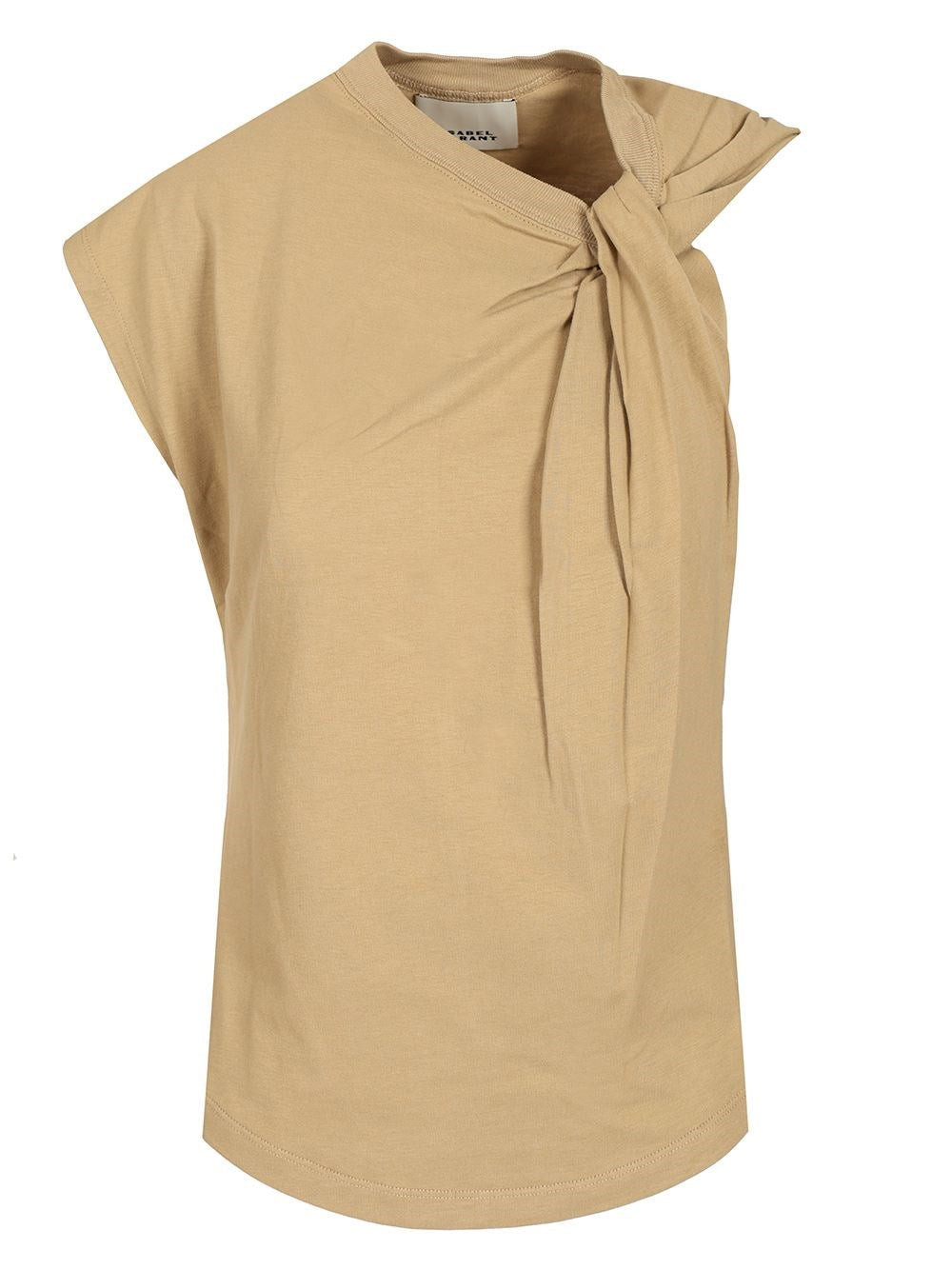 Isabel Marant Nayda T-Shirt In Cotton Jersey - Beige