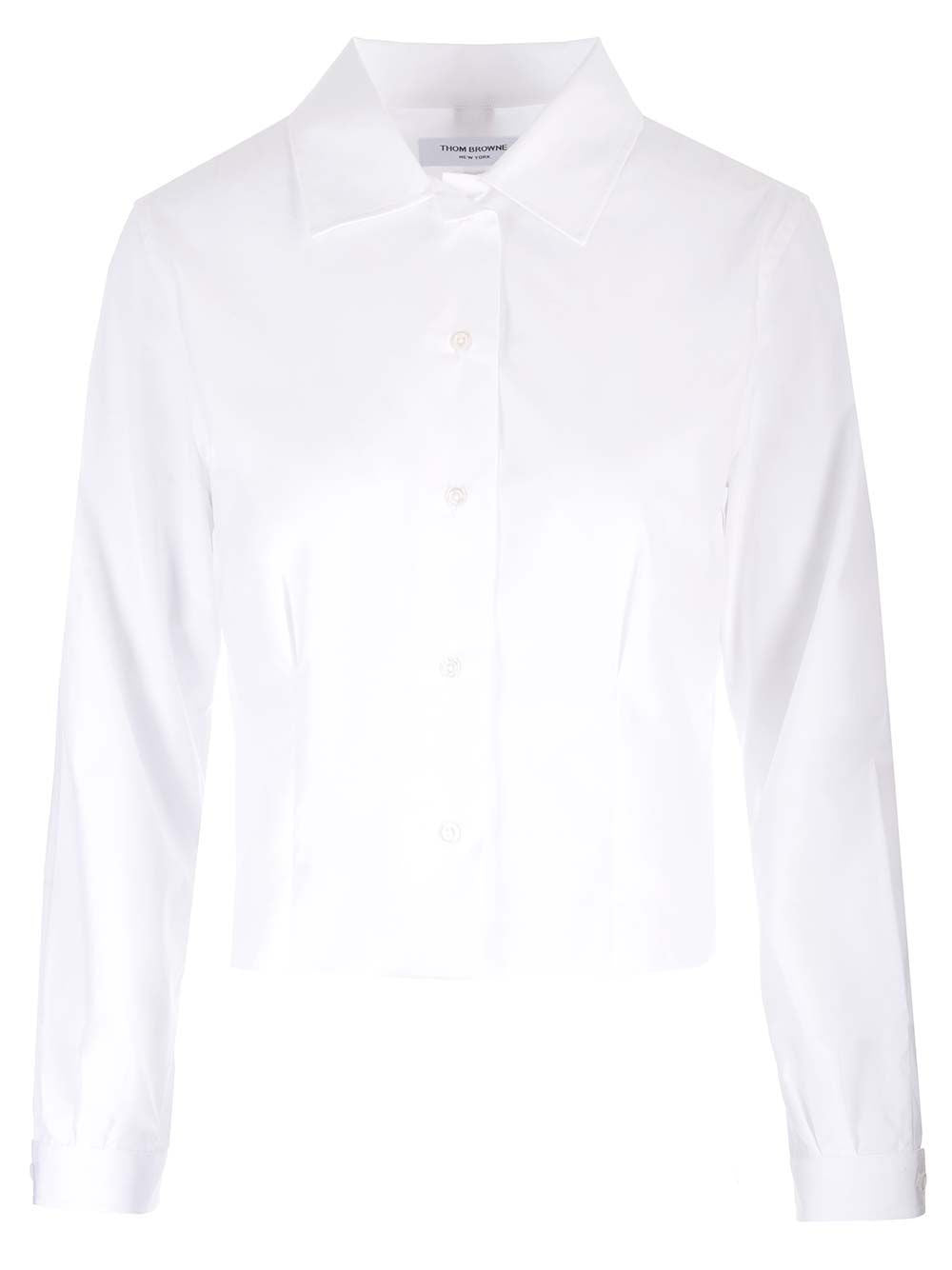 Thom Browne Short Poplin Shirt - White