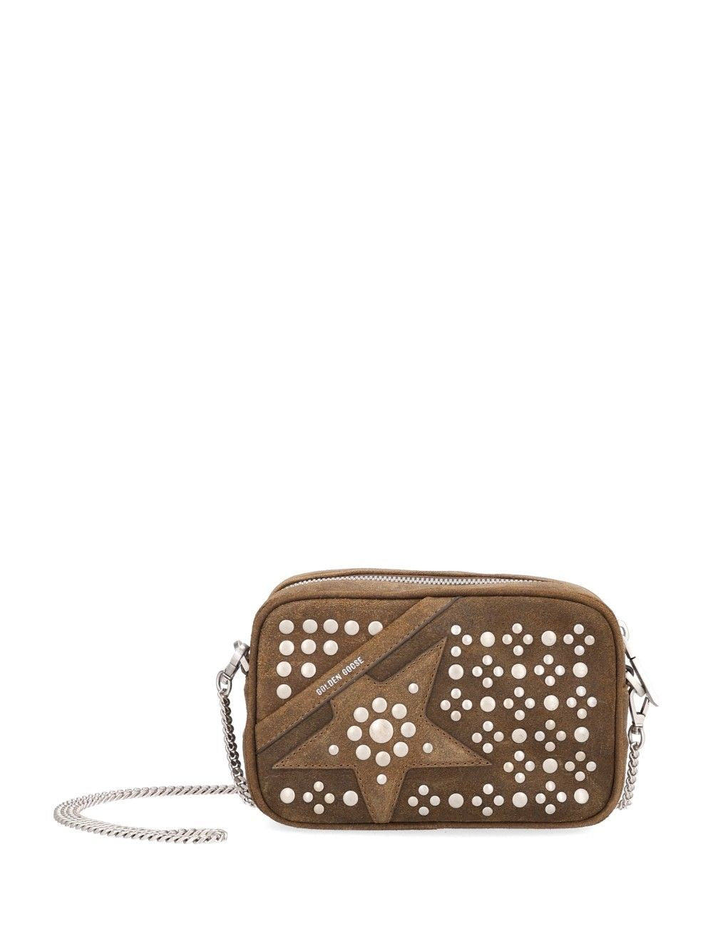 Golden Goose Mini Star Bag In Suede - Green