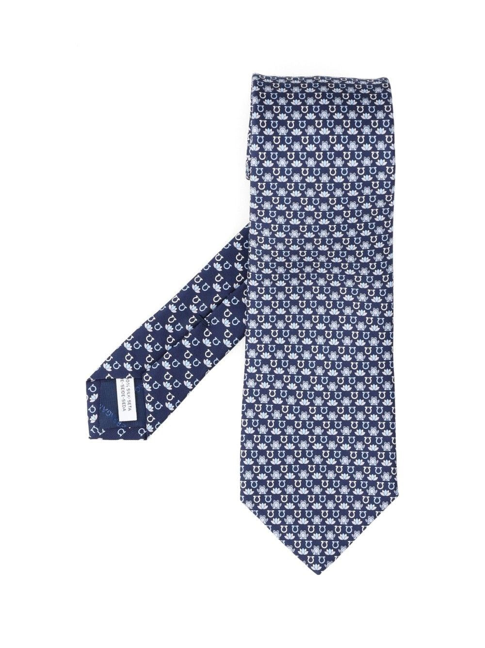 Ferragamo "Clarissa" Tie - Blue
