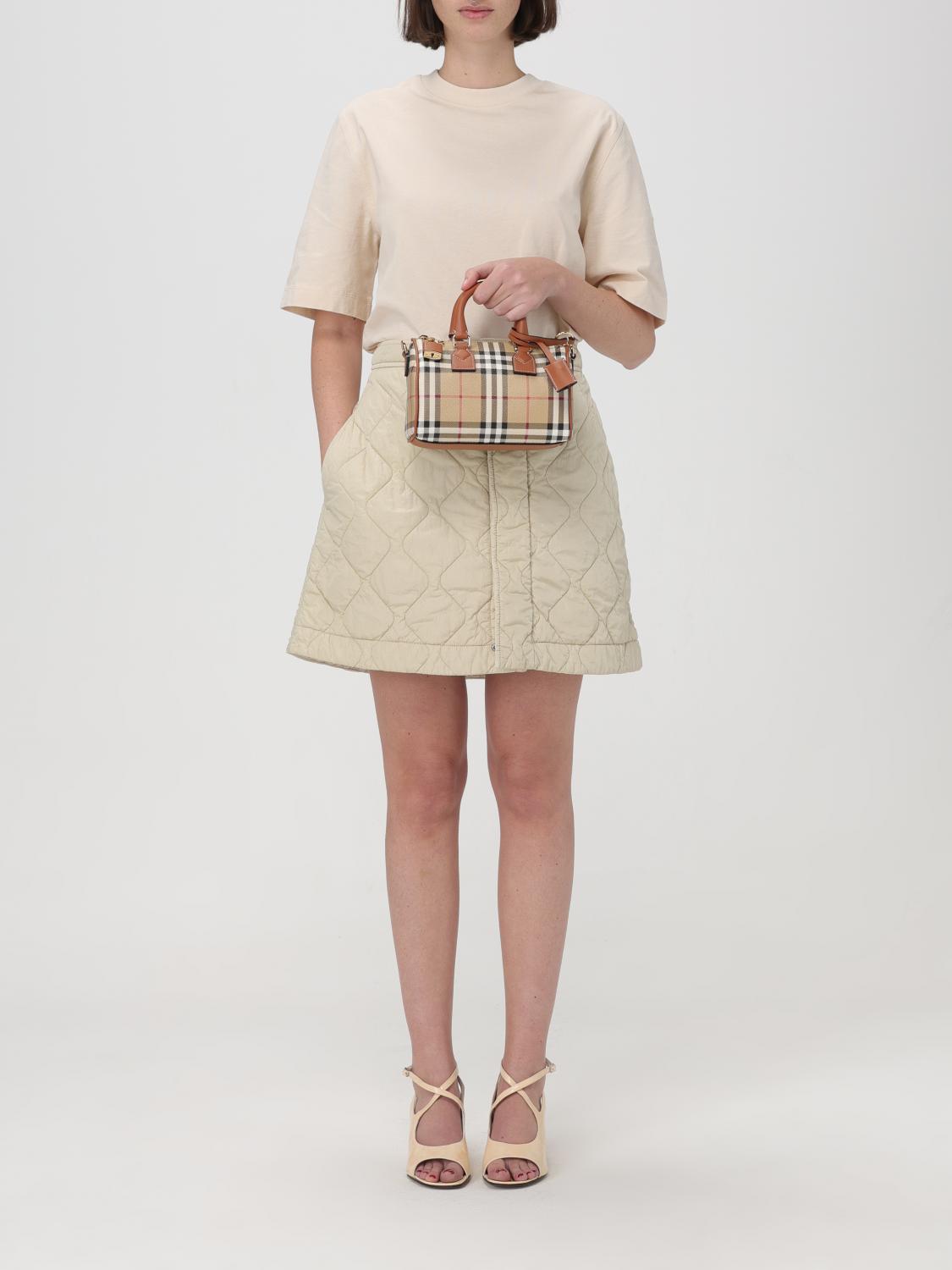 Burberry Skirt Woman Beige