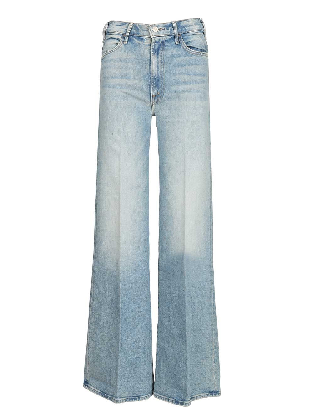 Mother Jeans The Hustler Roller Sneak - Sky Blue