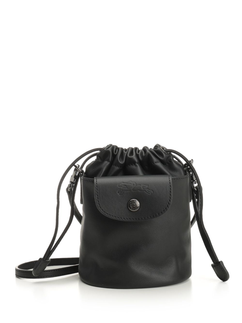Longchamp Paris "Le Pliage Xtra" Xs Bucket Bag - Black
