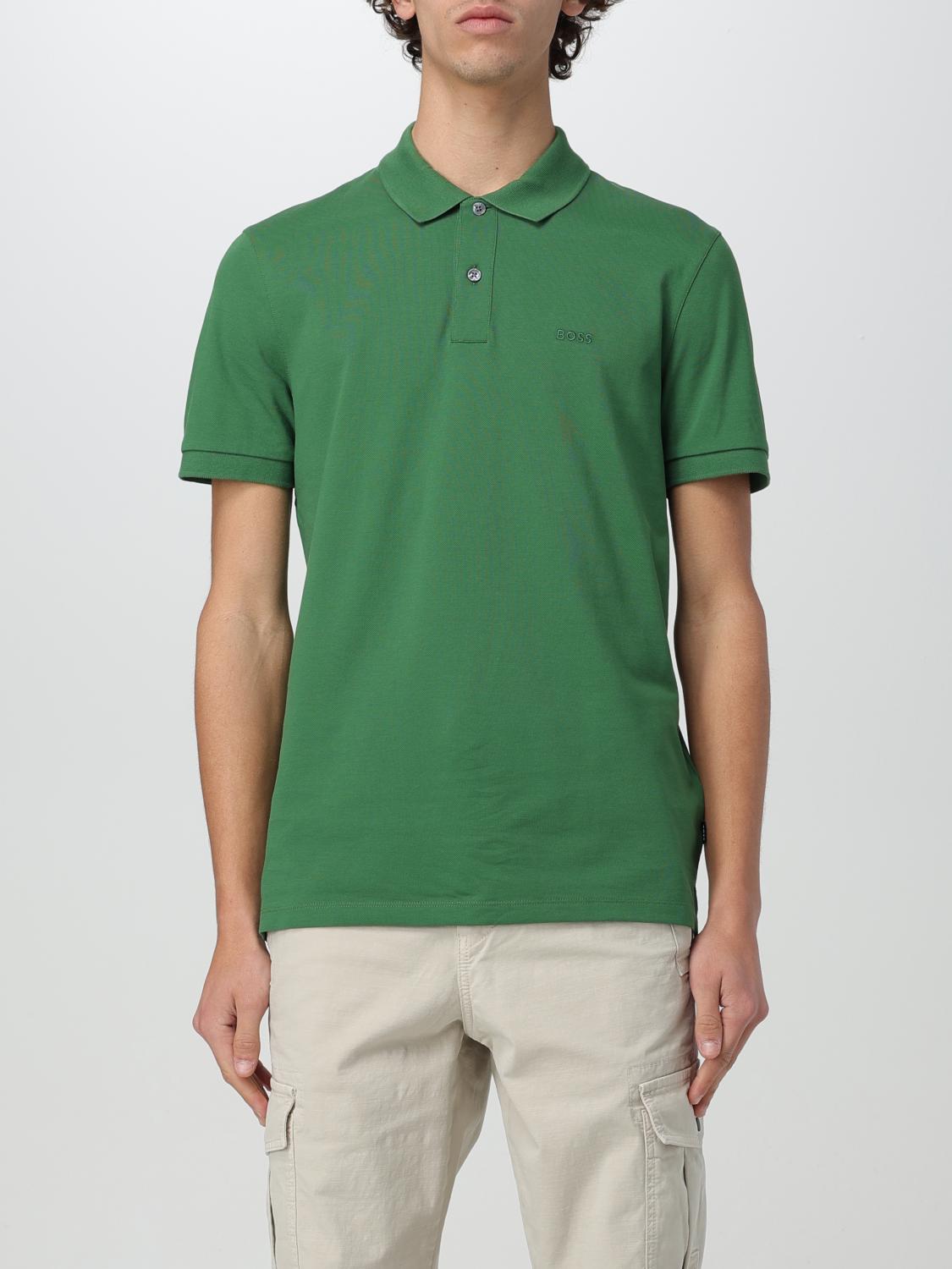 Boss Polo Shirt Men Beige