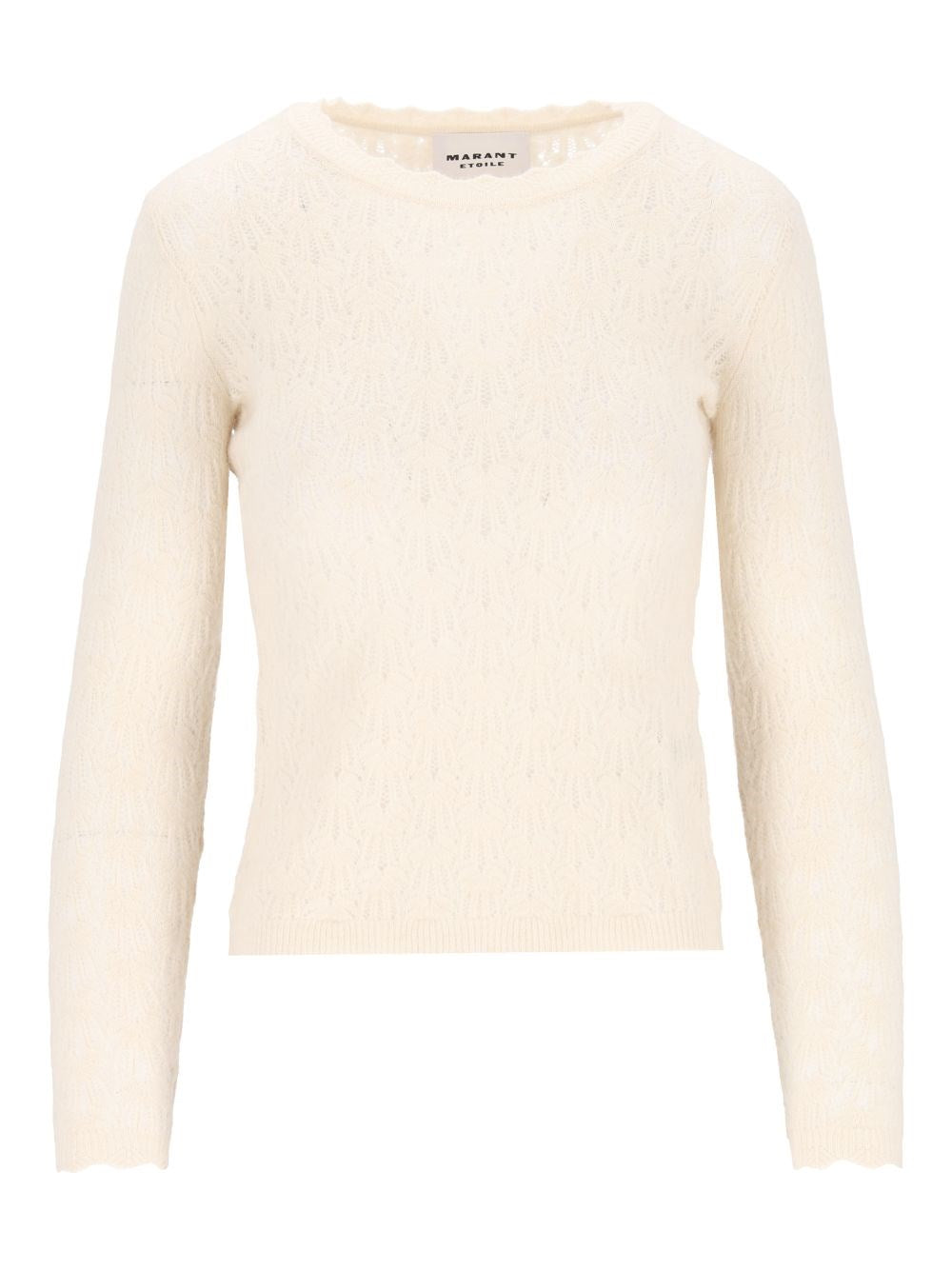 Marant Etoile "Obeline-Gb" Crew Neck Sweater - White