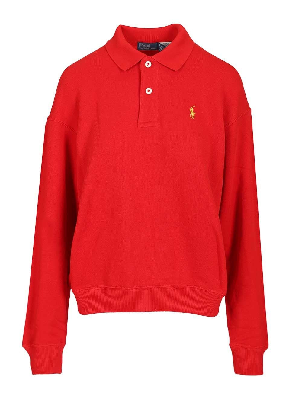 Polo Ralph Lauren Long Sleeve Polo - Red