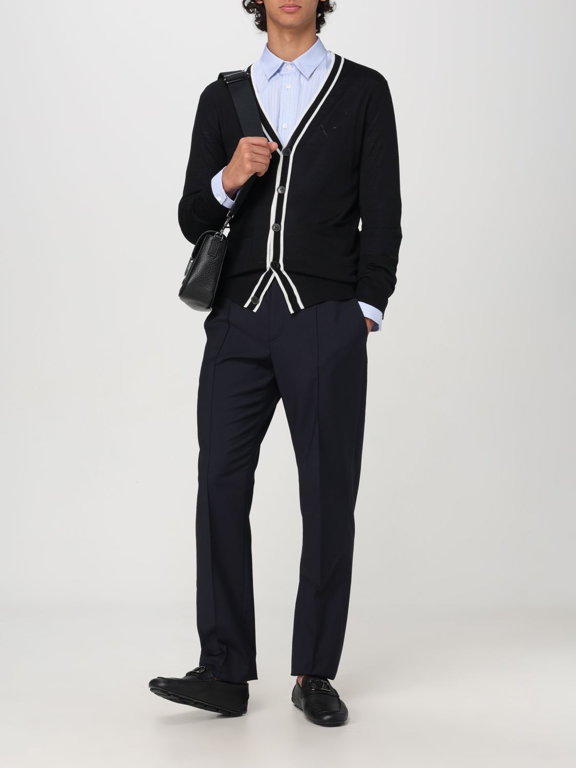 Valentino Cardigan Men Black