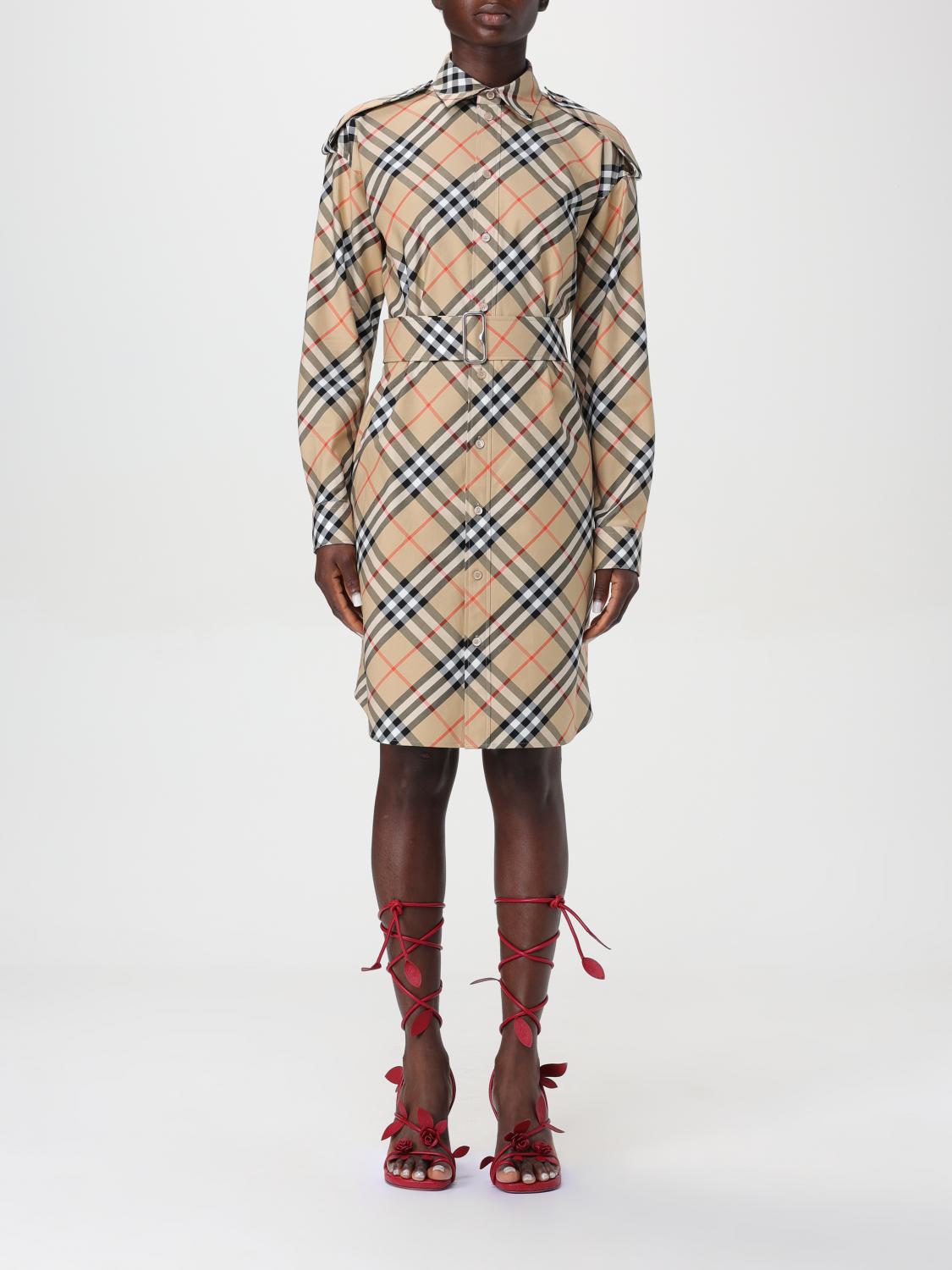 Burberry Dress Woman Sand