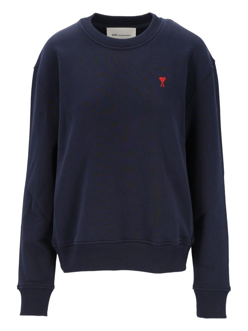 Ami Ribbed Sweatshirt - Black