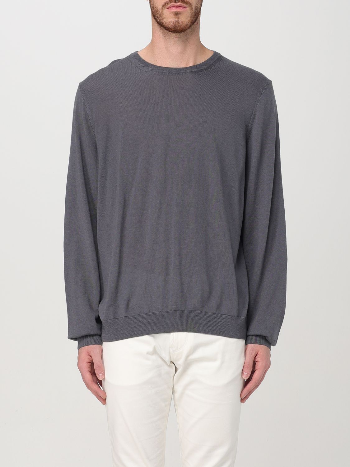 Boss Sweater Men Gnawed Blue