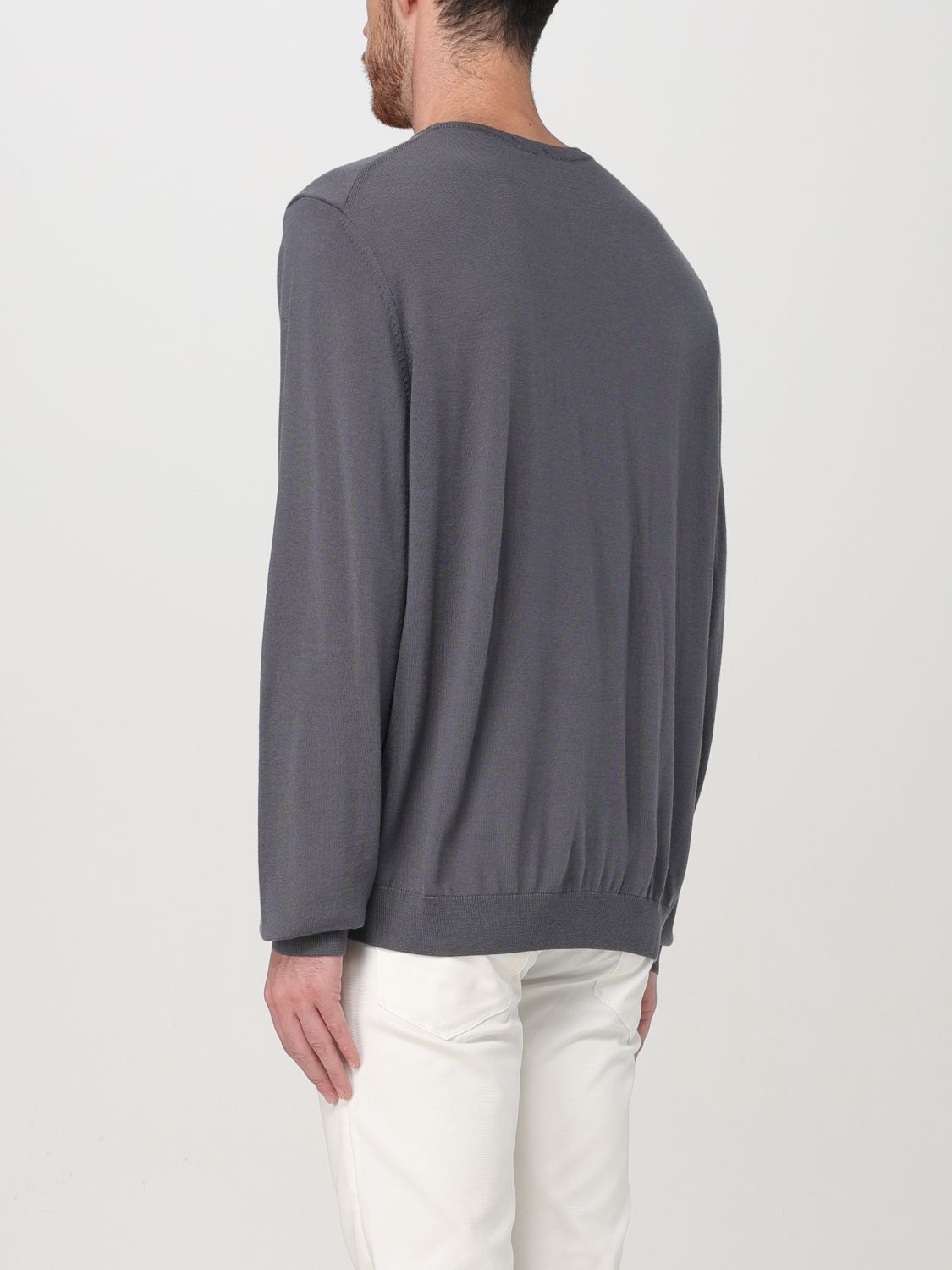 Boss Sweater Men Gnawed Blue