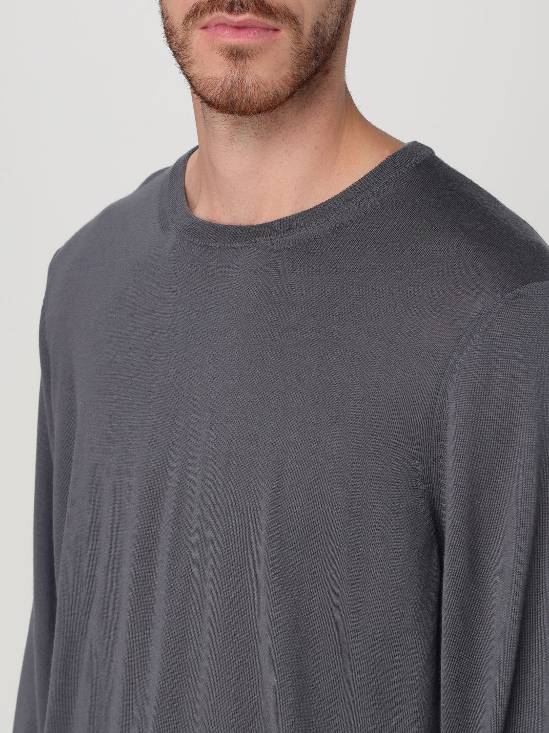Boss Sweater Men Gnawed Blue