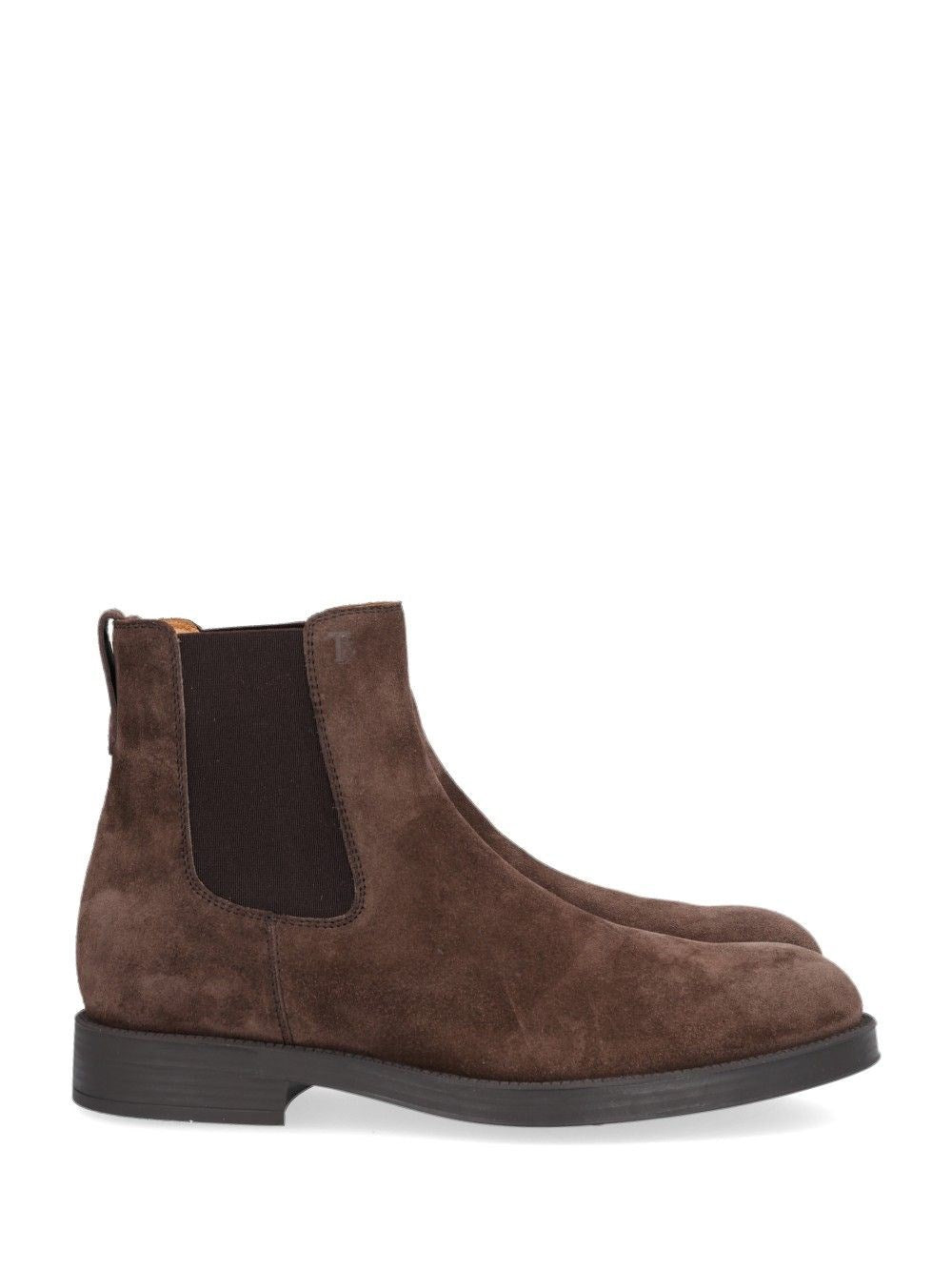 Tod's Chelsea Boot In Suede - Brown