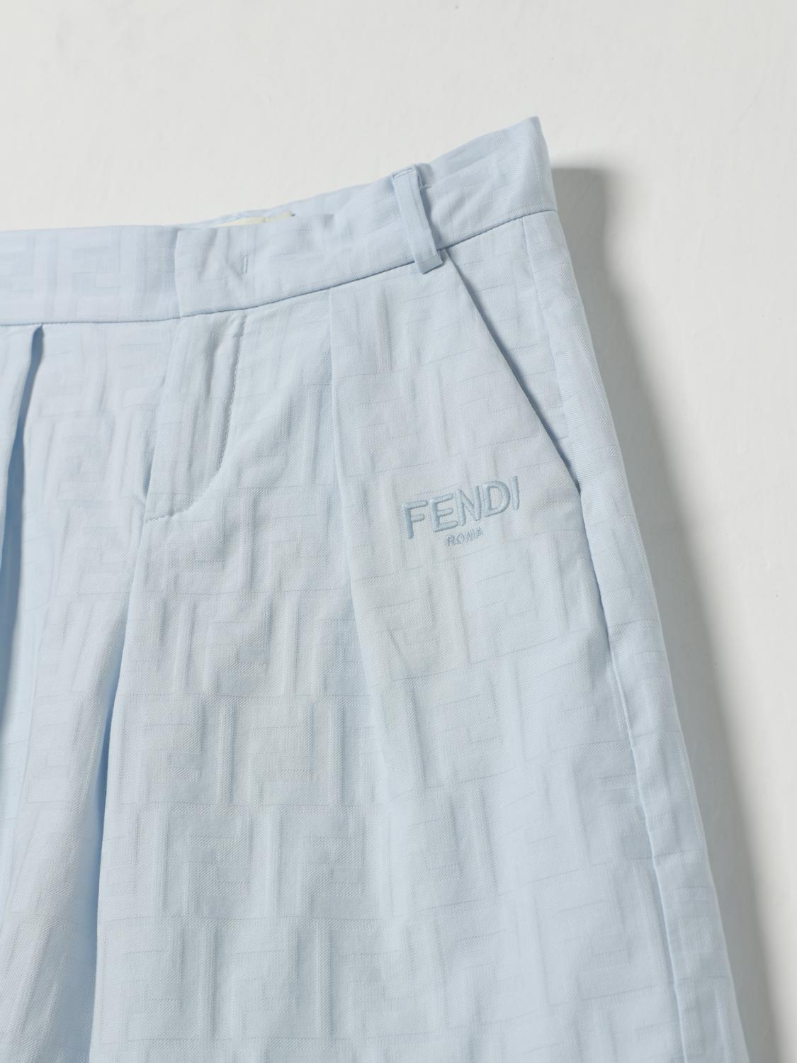 Fendi Shorts Kids Blue