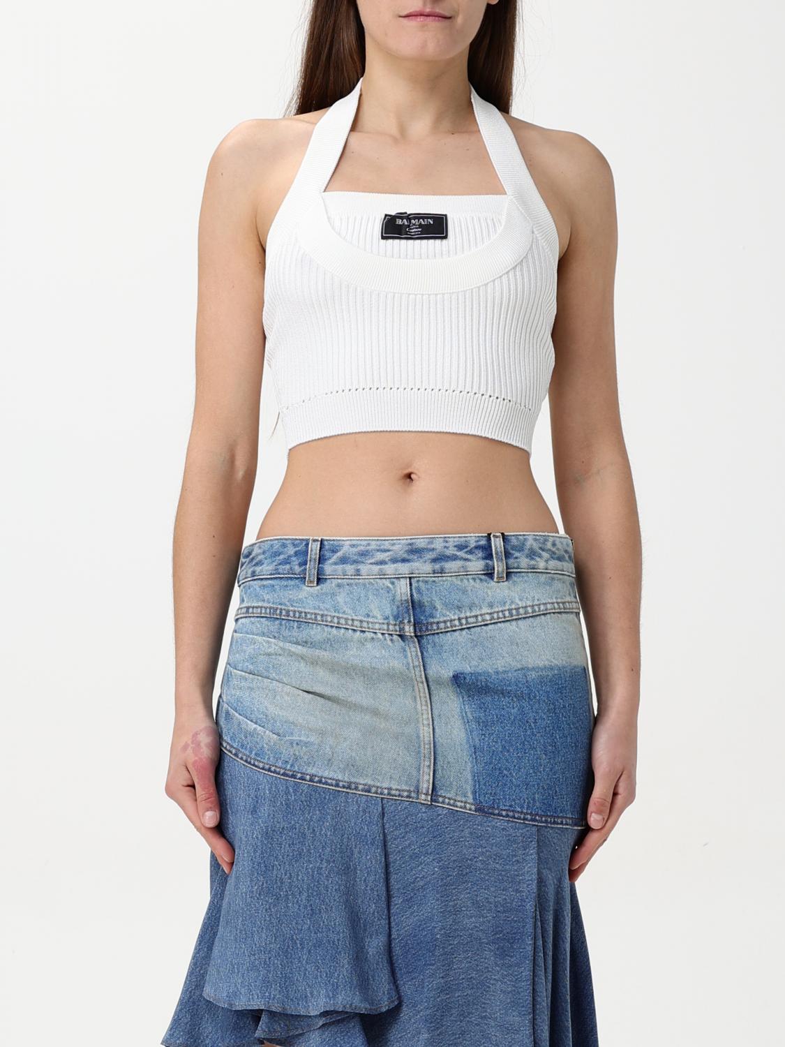 Balmain Top Woman White