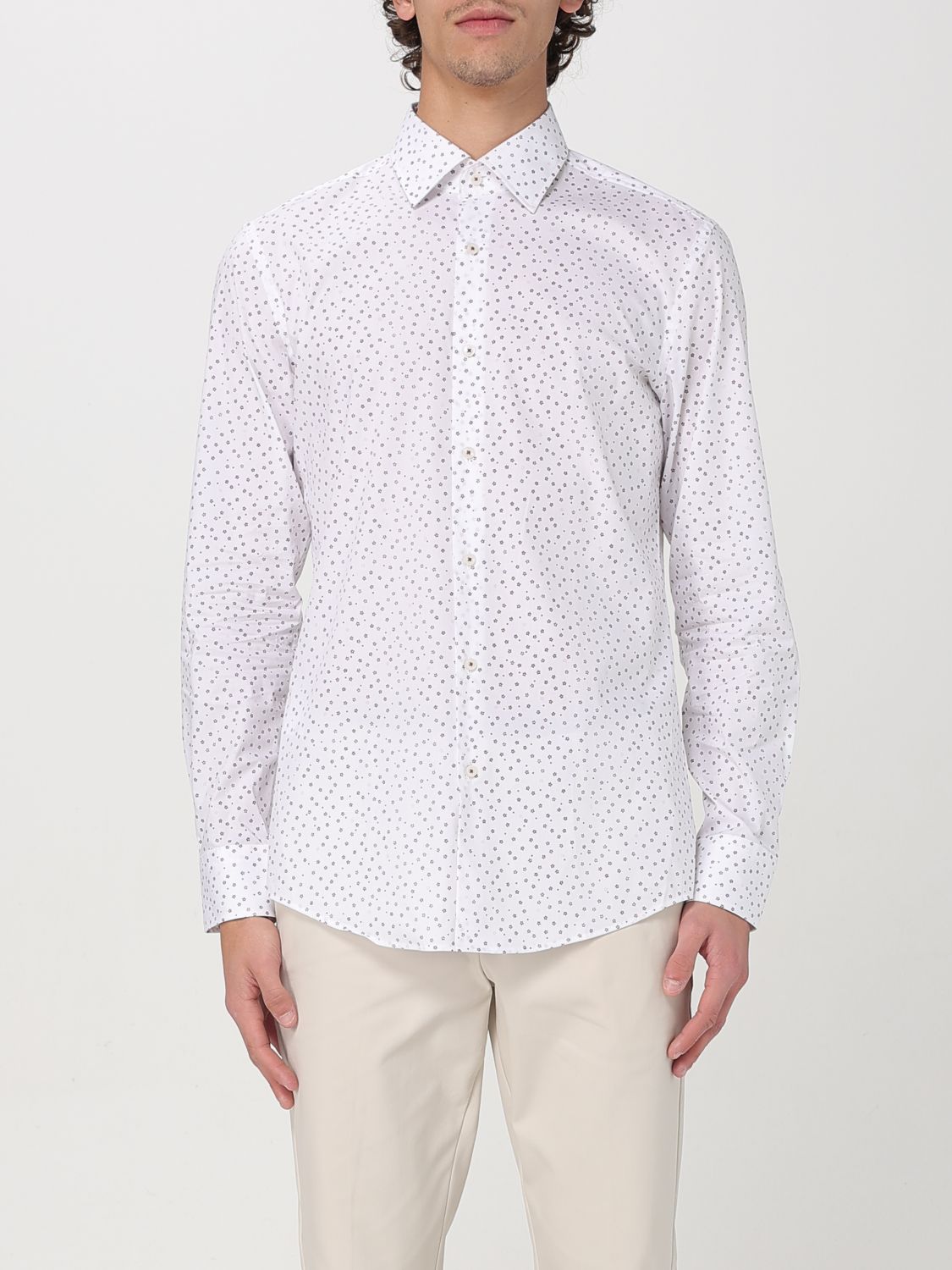 Boss Shirt Men Burgundy