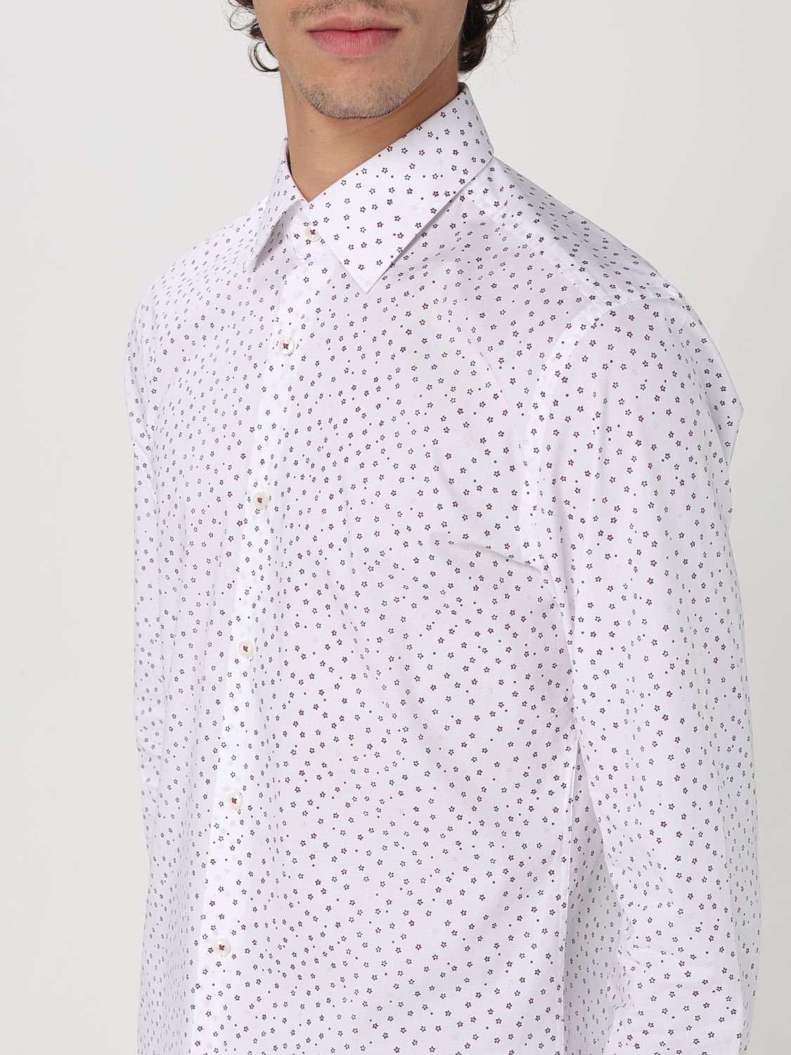 Boss Shirt Men Burgundy