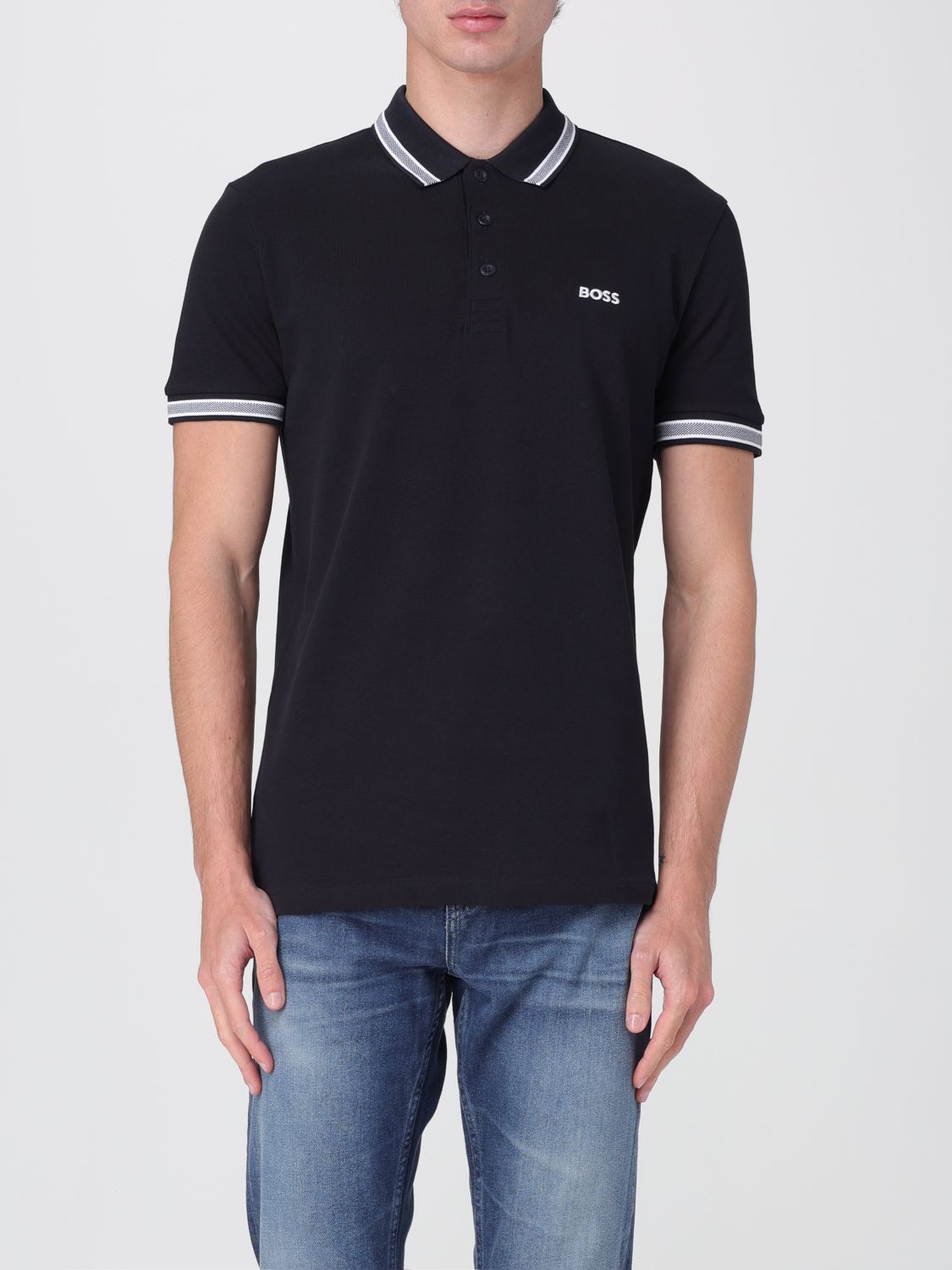 Boss Polo Shirt Men Beige