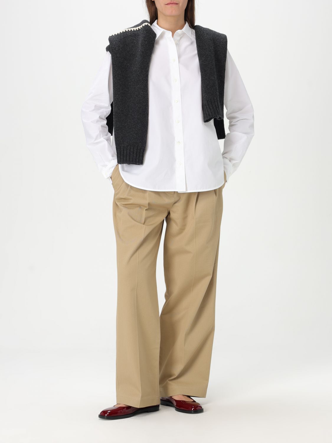 Toteme Pants Woman Beige
