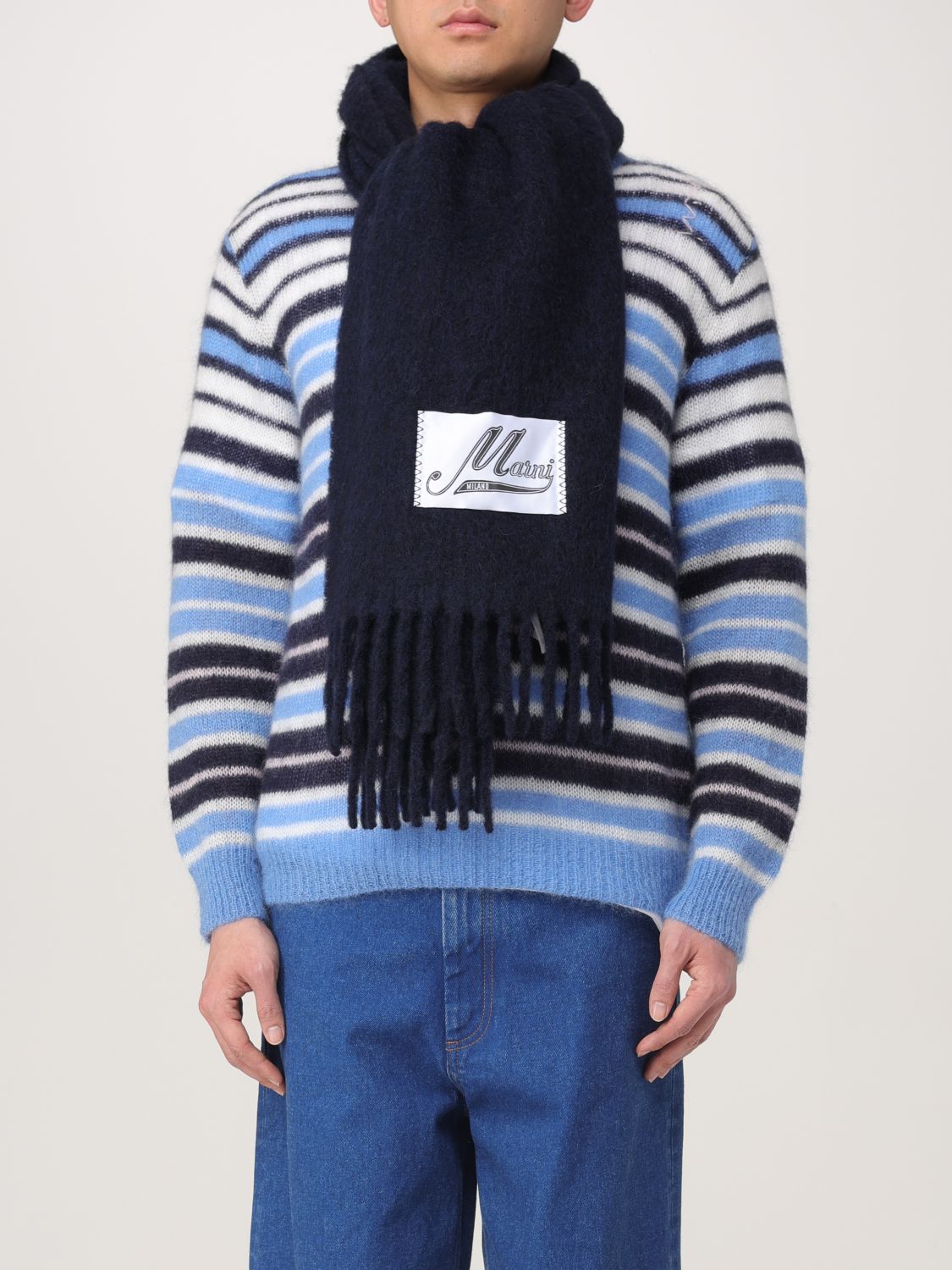 Marni Scarf Men Blue