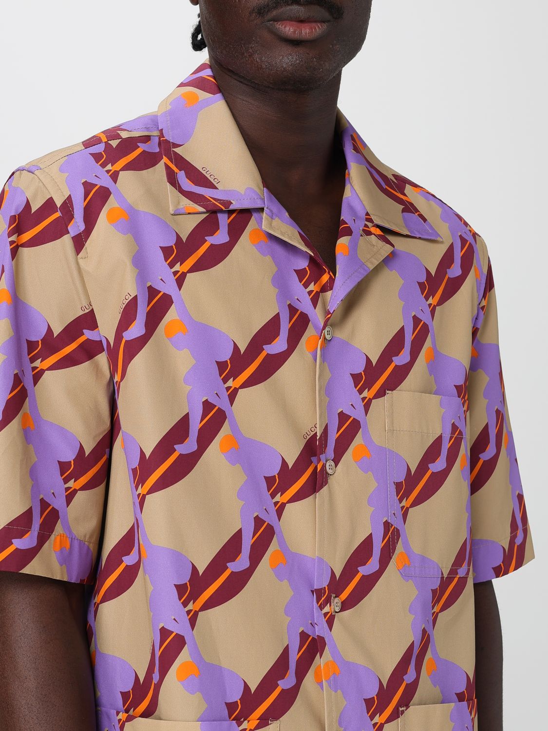 Gucci Shirt Men Beige