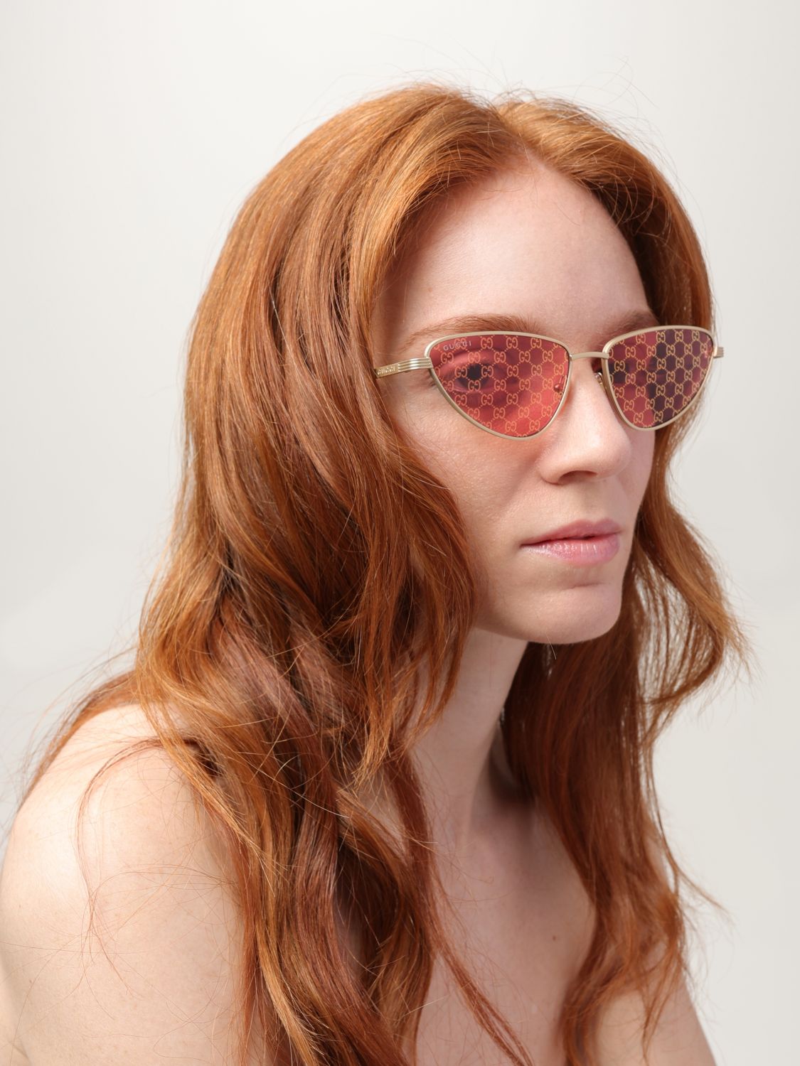 Gucci Sunglasses Woman Gold