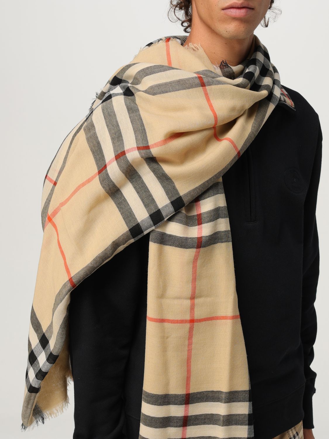 Burberry Scarf Men Beige